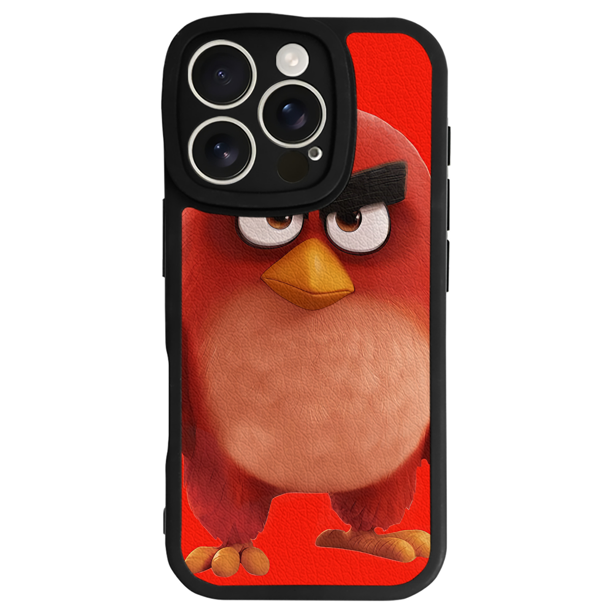 （画像用） Angry Birds アングリーバード 【iPhone 16シリーズ対応】シリコンスマホケース（レザー調） 材質：シリコン